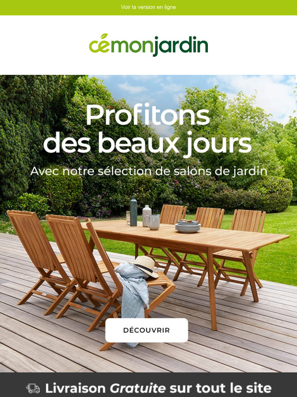 Salons de jardin : êtes-vous prêts à profiter des beaux jours ?