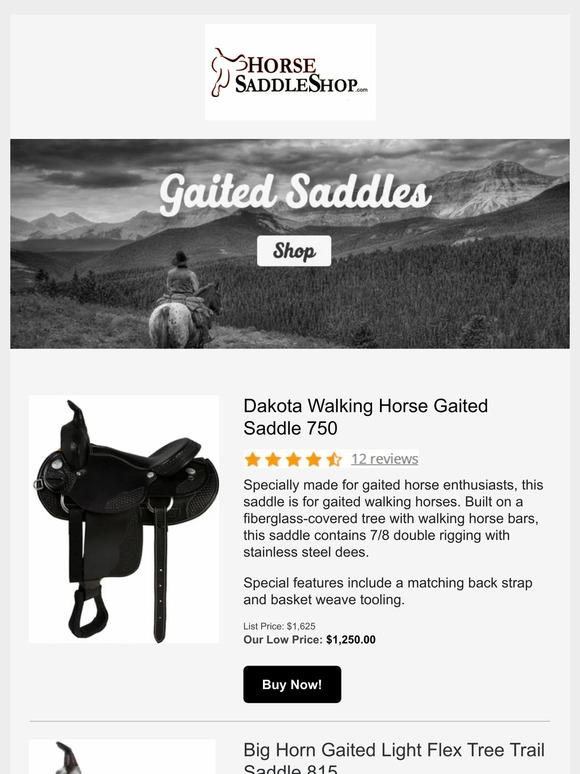 Gaited Saddles