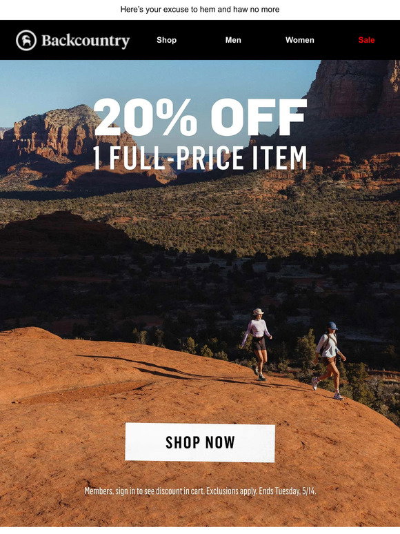 Backcountry Sign In To Get 20 Off 1 Full price Item Milled backcountry-sign-in-to-get-20-off-1-full-price-item-milled