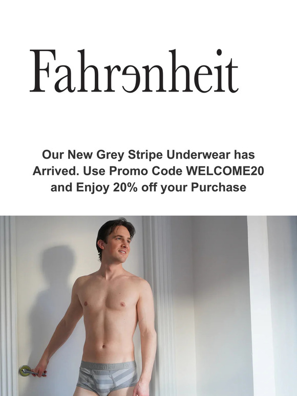 Classic Grey Stripe New Arrival Underwear is Here