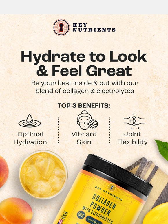 We've got the secret to vibrant skin & better workouts. 🤫✨💪
