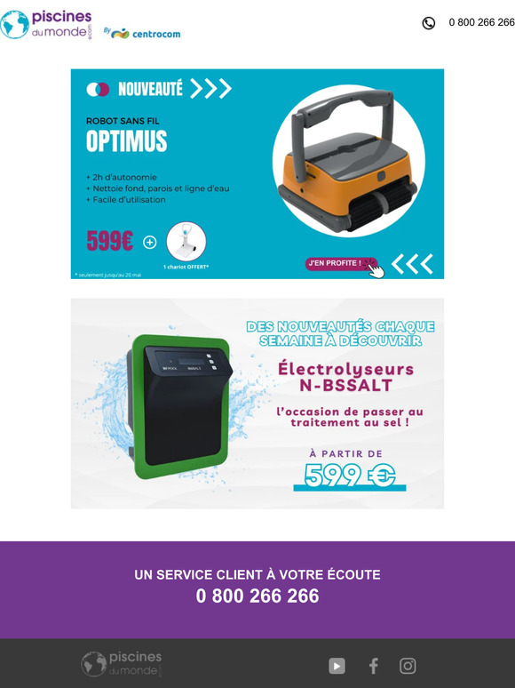 NOUVEAUTÉ : le robot Optimus débarque dans votre piscine !