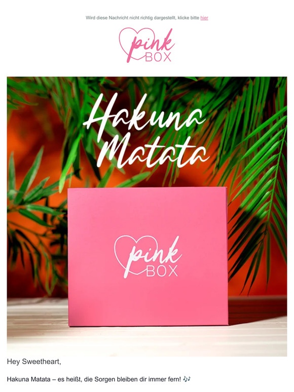 Entdecke unsere "Hakuna Matata" Edition