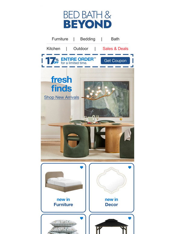 Bed Bath & Beyond: Time for More Sunny Celebrations and 17% off* 🥳 | Milled