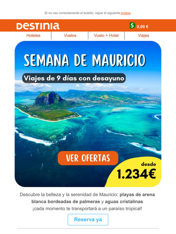 Aprovecha la SEMANA de MAURICIO