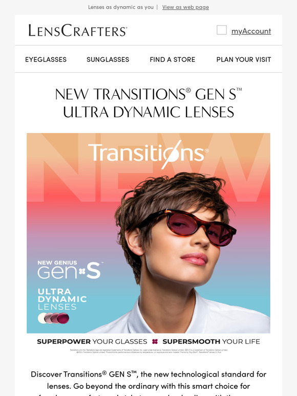 How Much Are Transition Lenses At Lenscrafters LensCrafters: Discover the new Transitions® GEN S™, now at LensCrafters