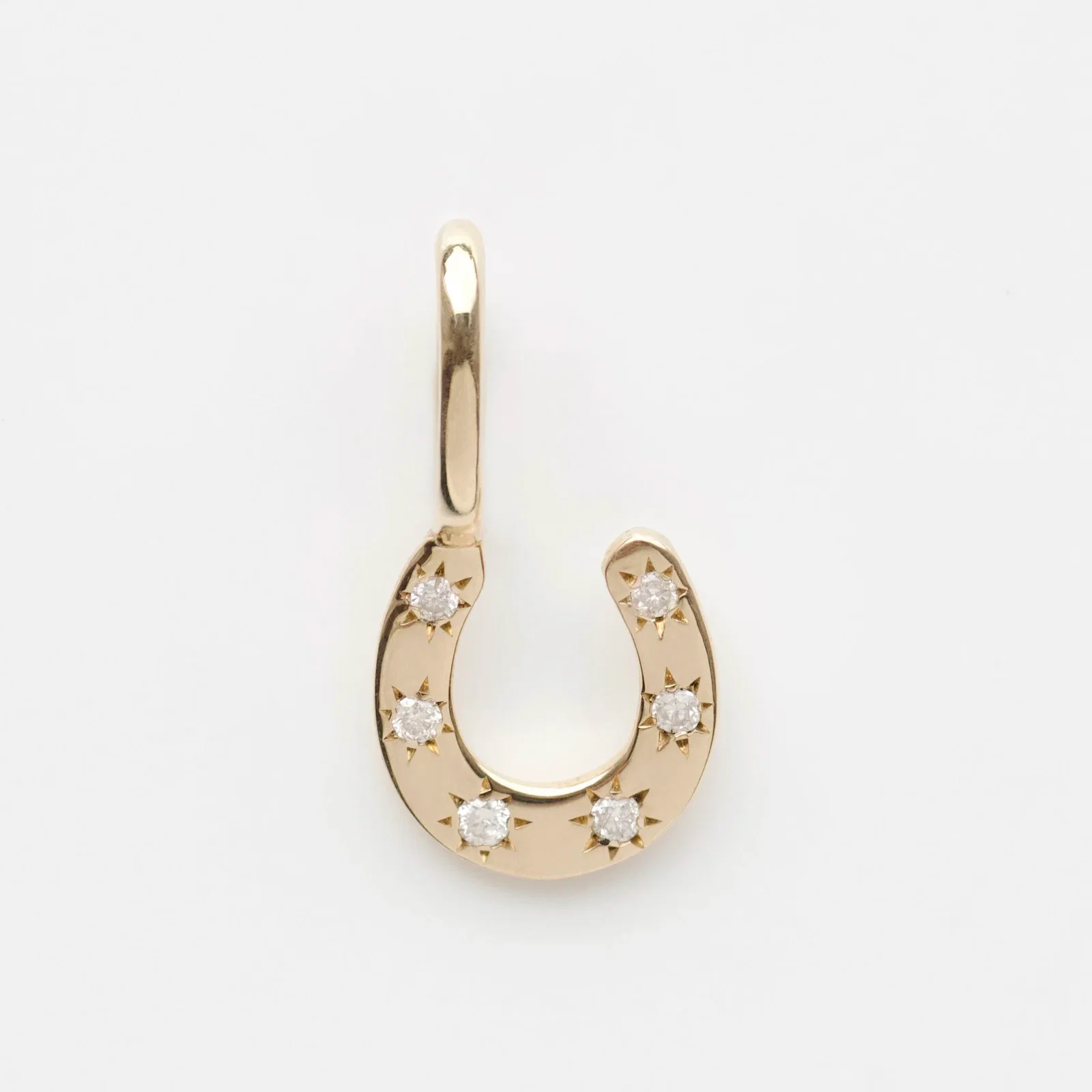Image of Diamond Horseshoe Charm