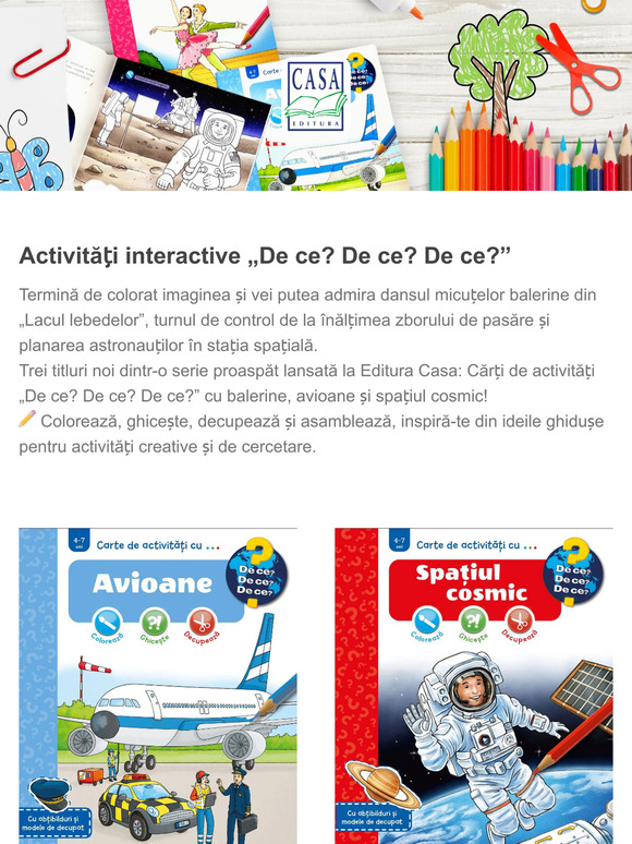 Un mai cu noutăți pentru cei mici