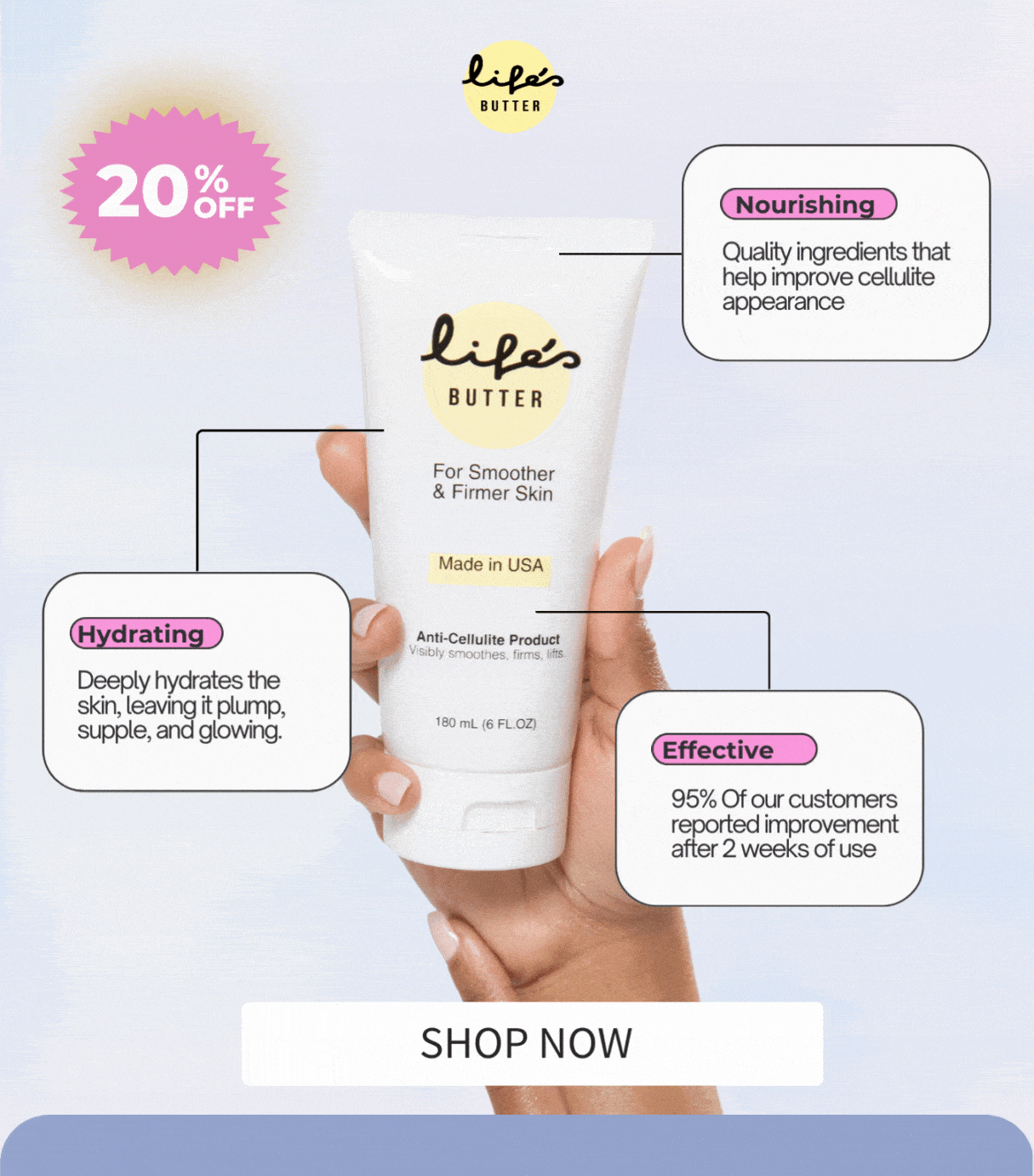 Life's Butter Cellulite?! I don't know her! 😌 Milled