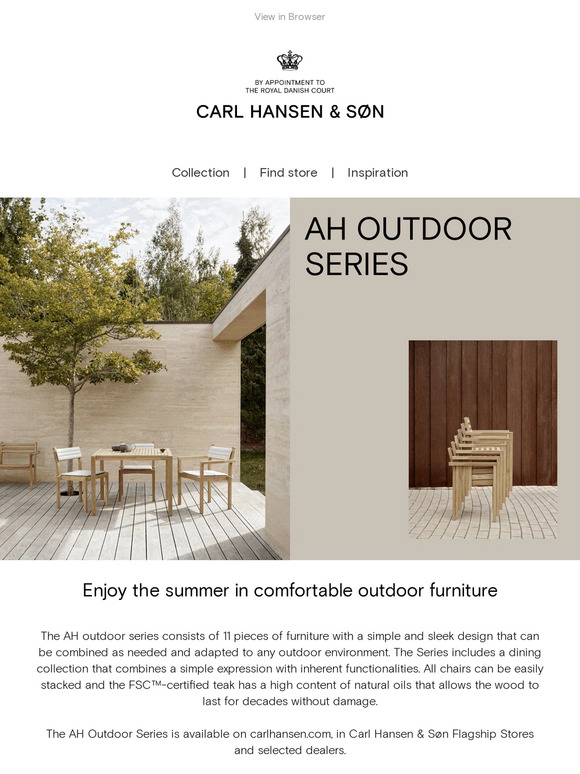 The summer is upon us - get your outdoor furniture now!