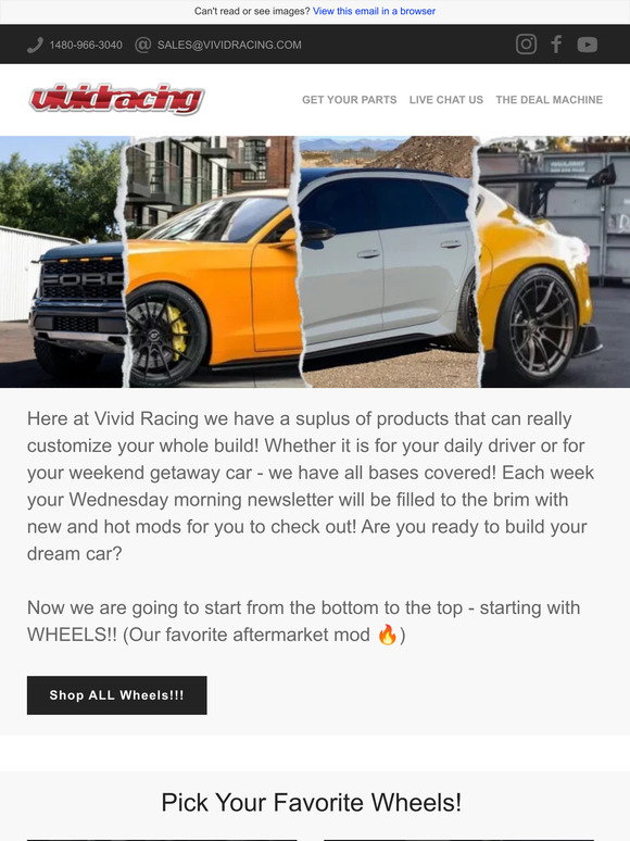 Vivid Racing: Build Your Custom Ride - From The Wheels Up! | Milled