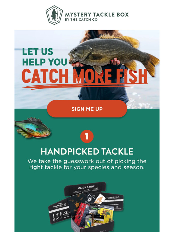 Curated tackle to up your catch rate 📈