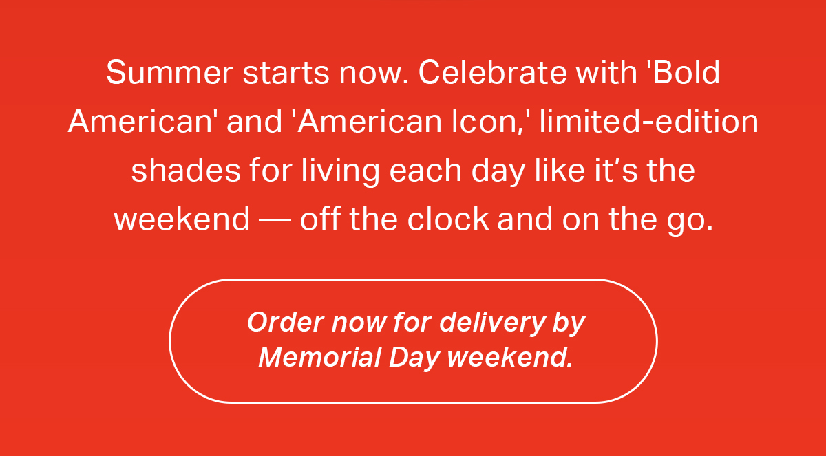 Blenders Eyewear ALLNEW! This Memorial Day, Show Your Stripes 🇺🇸