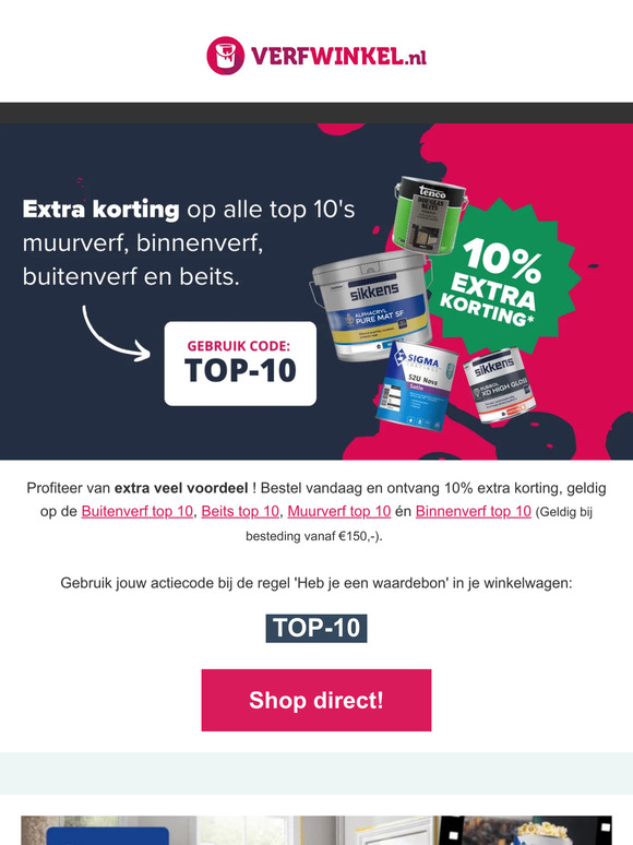 Open snel voor extra korting  🎁