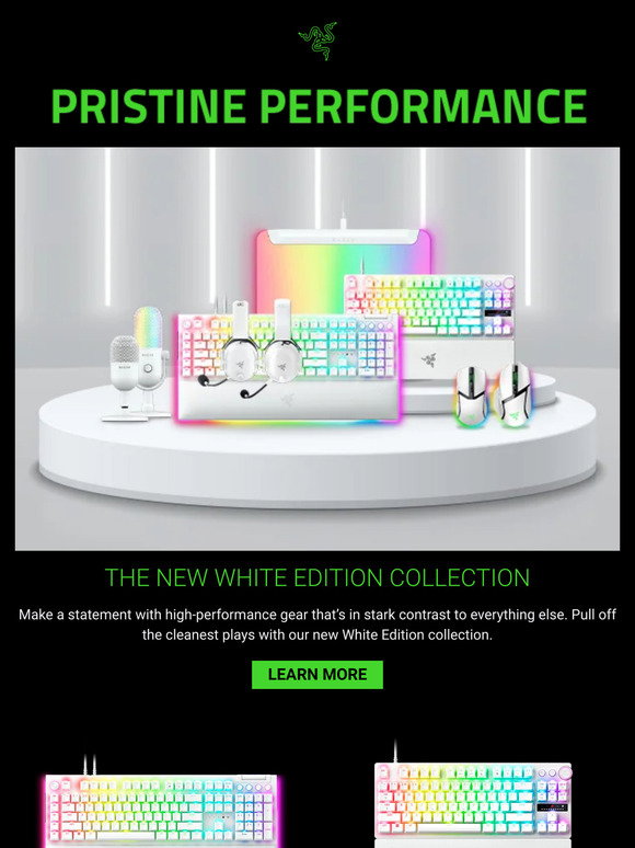 White Collection Razer Packaging Razer: Just Dropped: The New White Edition Collection | Milled