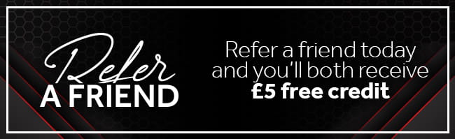 Refer a friend today and you'll both receive £5 free credit