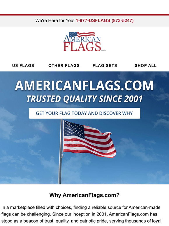 Americanflags.com American Flags: Why AmericanFlags.com Stands Out 🇺🇸 | Milled