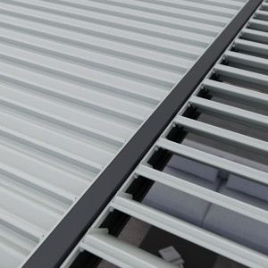 Close up of louvers