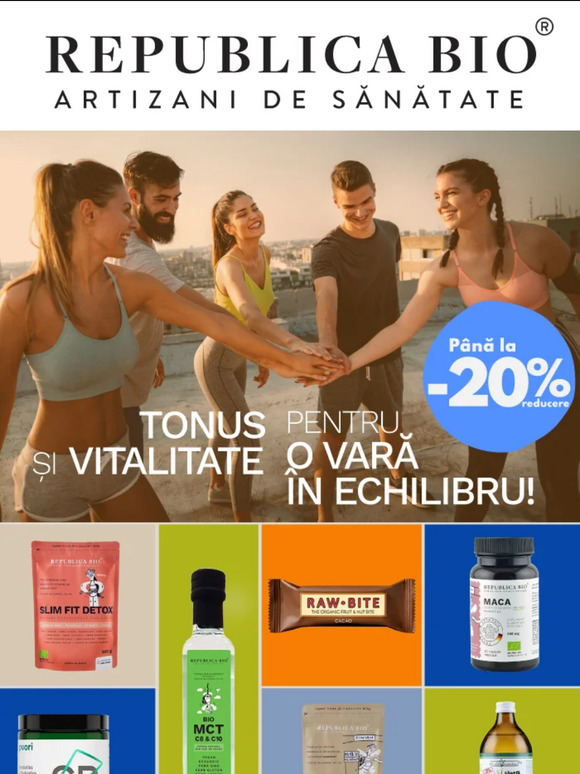 👀Pentru un plus de energie și vitalitate ai reduceri de pănâ la -20%