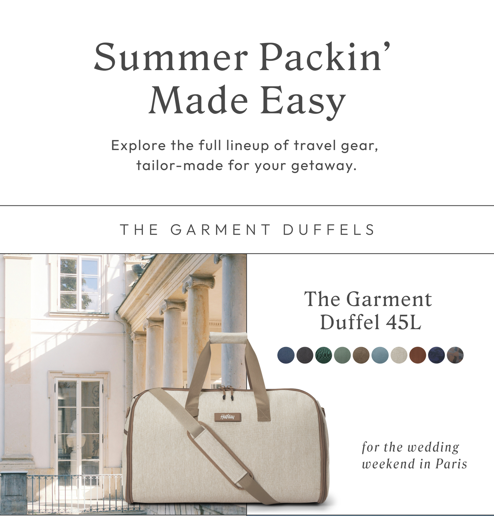 The Garment Duffel 45L
