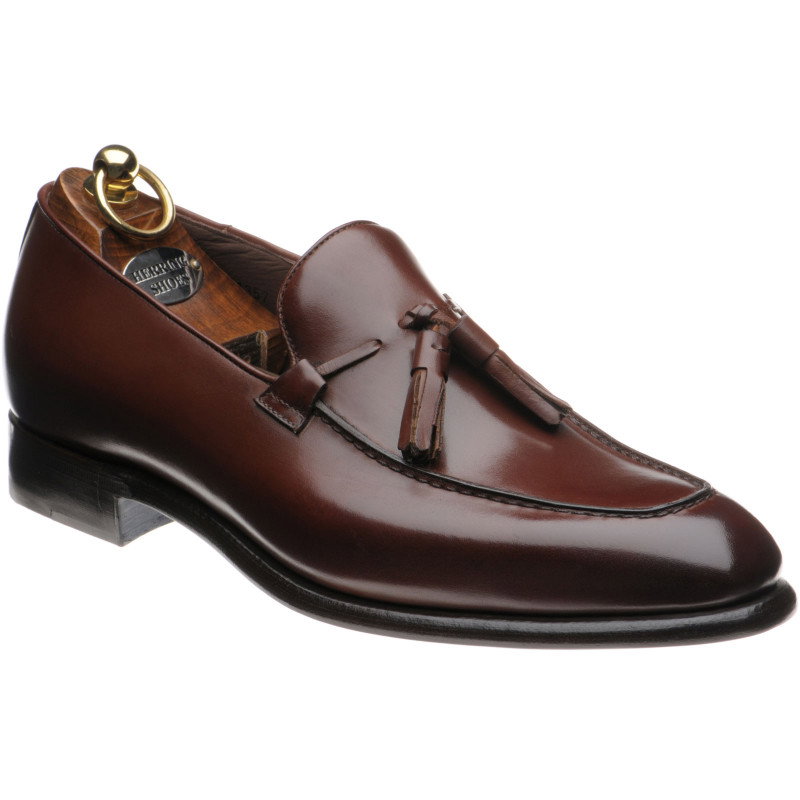 Image of <p><strong><font color ="#AB000">30% OFF</strong></p>Herring Blackheath tasselled loafers in Dark Brown Calf