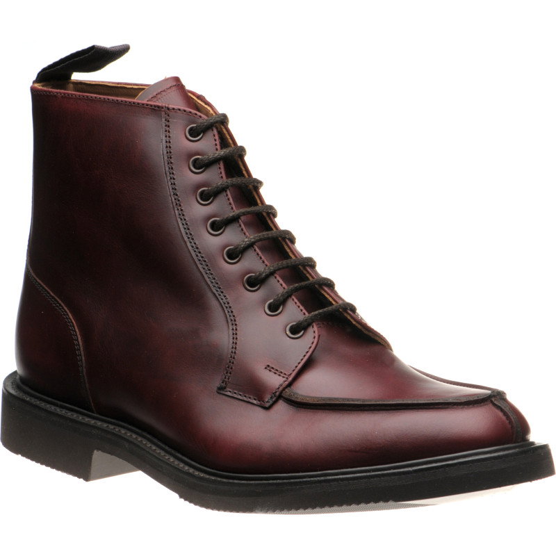 Image of Herring Lawrence II rubber-soled boots in Burgundy Cutter