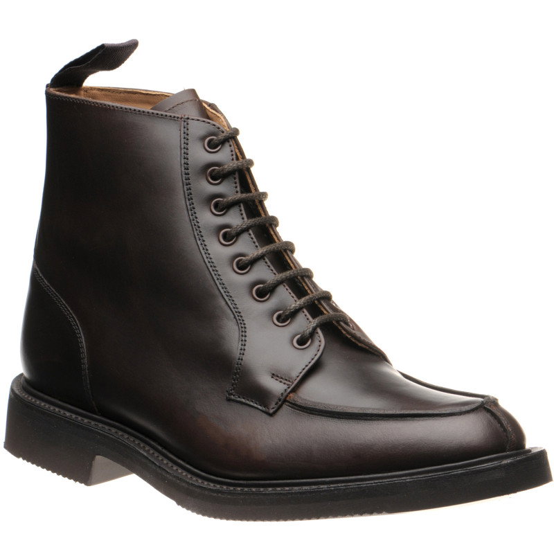 Image of Herring Lawrence II rubber-soled boots in Dark Brown Cutter