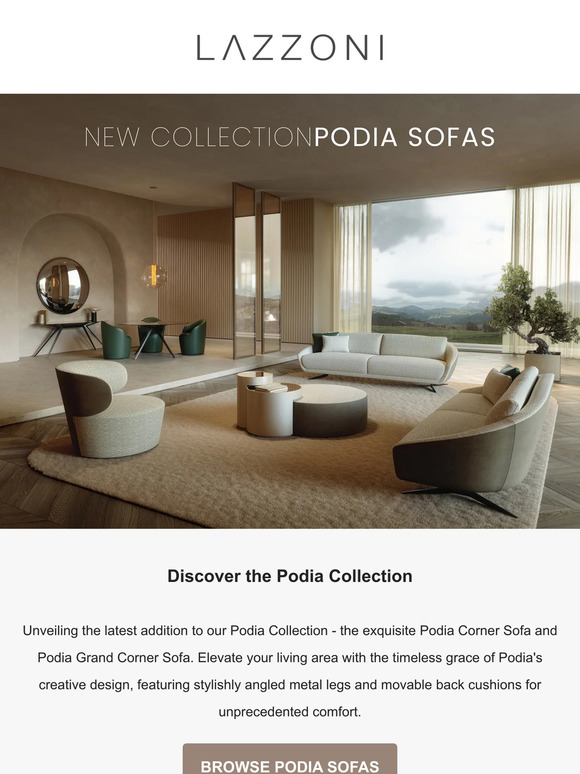Meet The Podia Sofa Collection