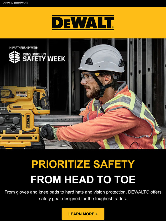 DEWALT: Prioritize Safety From Head to Toe | Milled