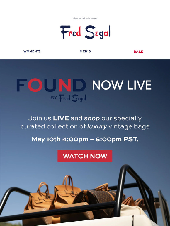 WATCH LIVE: Vintage Designer Bags