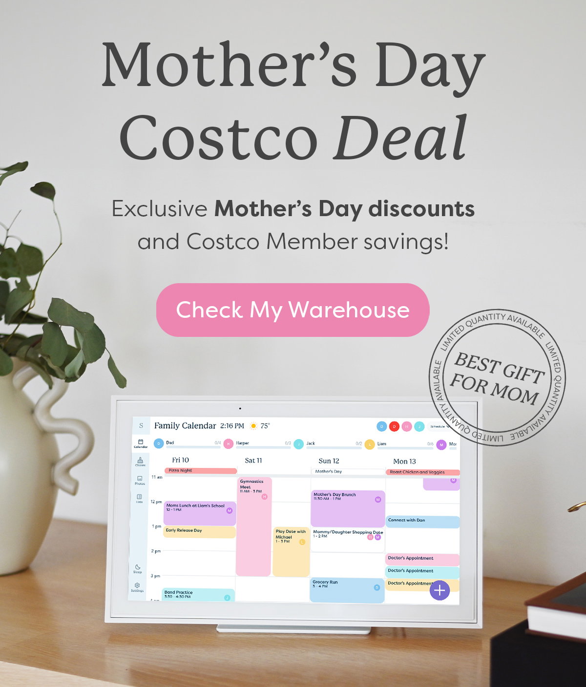 shop mother's day at costco