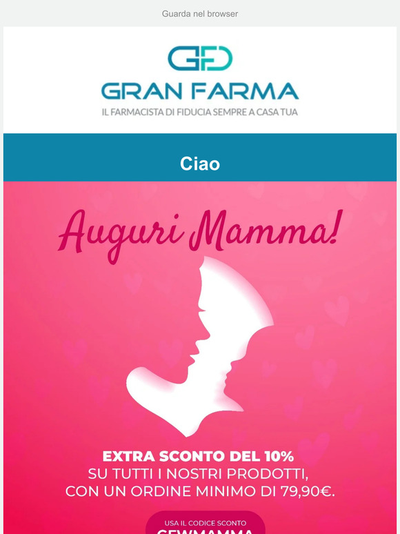 👩‍👦​​​10% di sconto per la festa della mamma💌