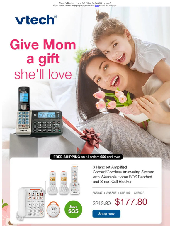 Mother's Day Sale : Up to $40 Off on Perfect Gift for Mom!