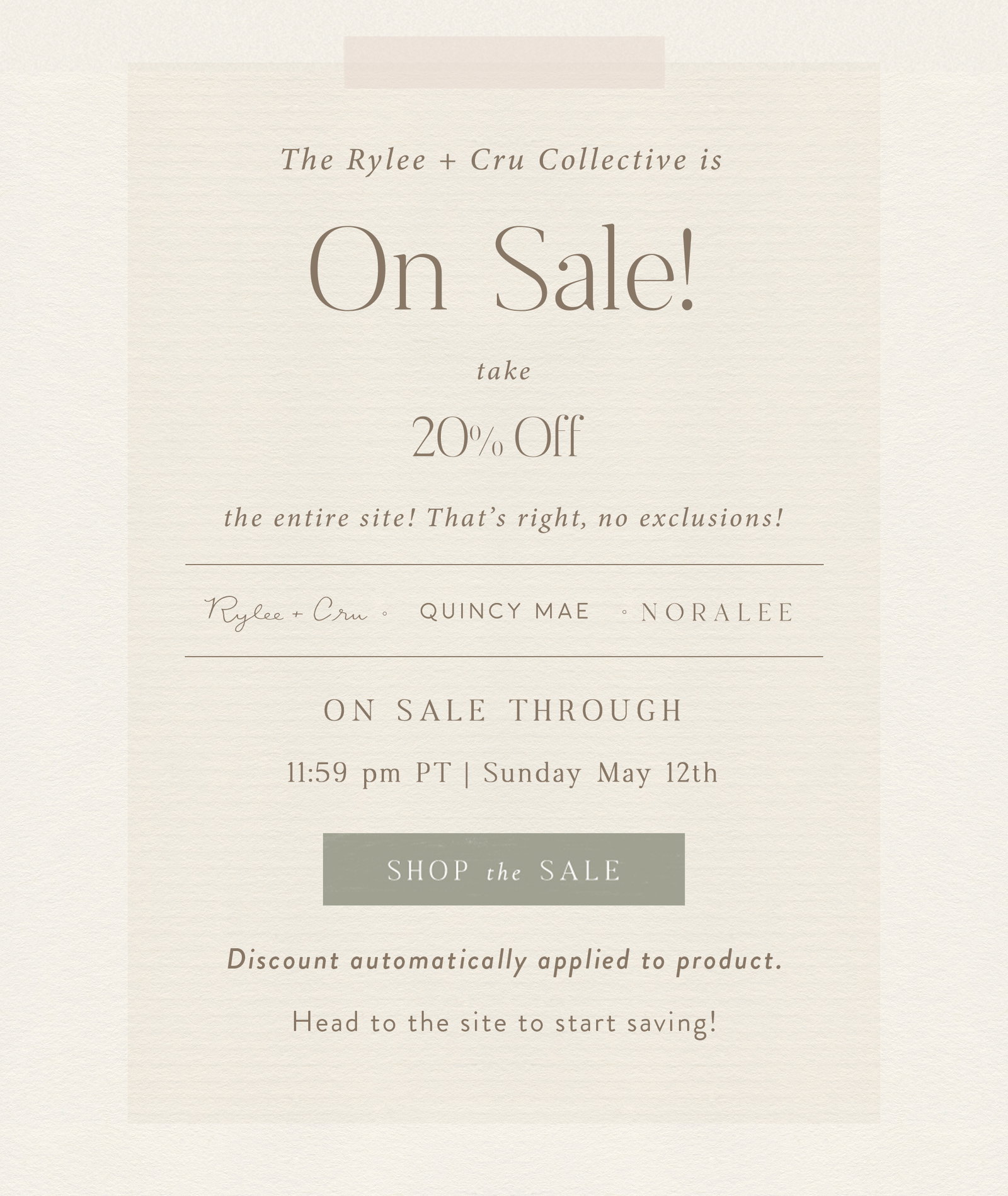 Shop Mother's Day Sale