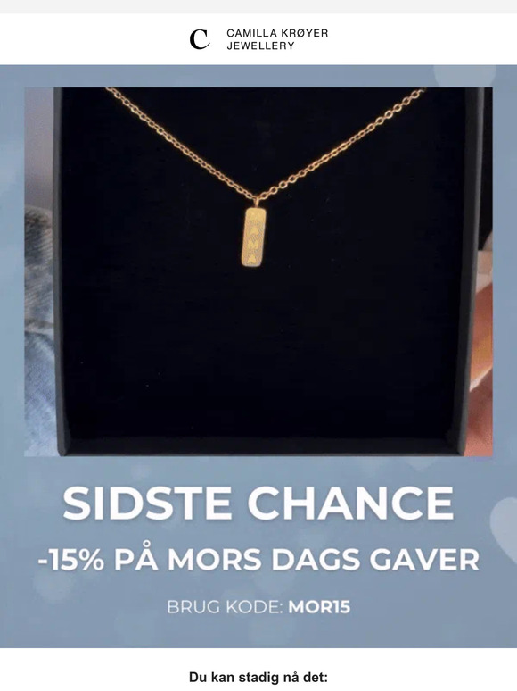 Sidste timer med -15% ⏳