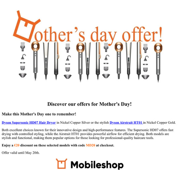 💇‍♀️ Mother's Day Special - Save €20! 🎁