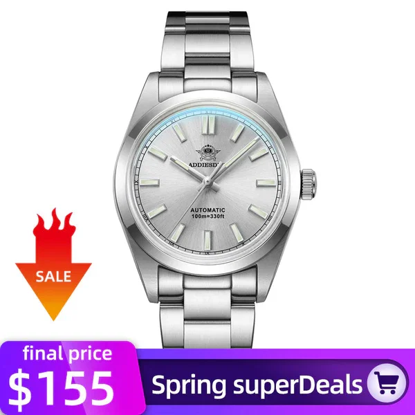 ★SuperDeals★ADDIESDIVE Men's Luxury 36mm Automatic Watch PT5000 Movement （AD2028）
