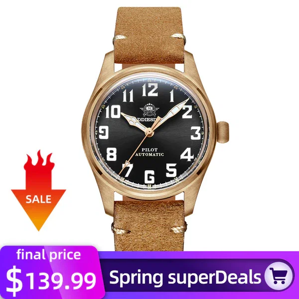 ★SuperDeals★ADDIESDIVE® 39mm Bronze Men Watch（AD2114）