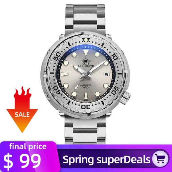 ★SuperDeals★ADDIESDIVE Emperor Tuna 300m Diver Watch （MY-H5C）