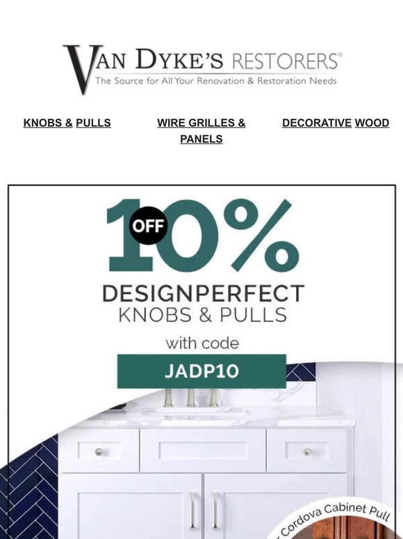 Van Dyke's Restorers: Perfectly Paired — Design Perfect Cabinet ...