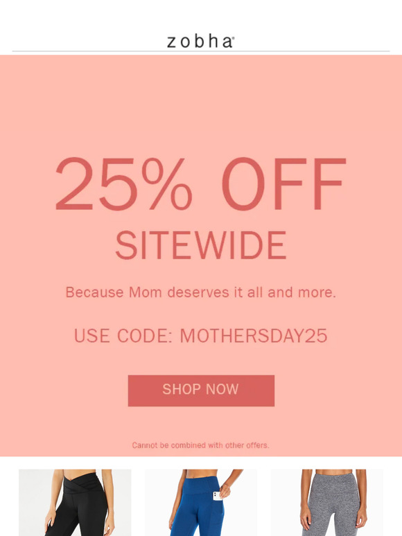 Save 25% off this Mother's Day!