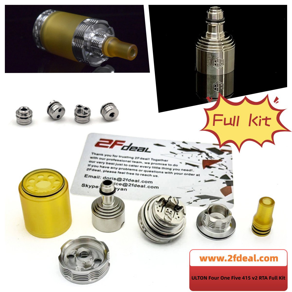 2Fdeal: 2Fdeal: ULTON 415 V2 Style 316SS MTL RTA Coming!? | Milled