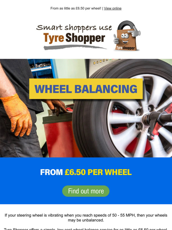 Unlock smoother rides with Wheel balancing at Tyre Shopper!