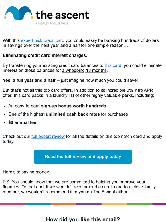 credit card with 0 interest on balance transfers for 12 months