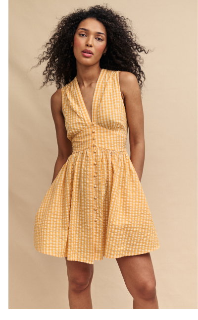 yellow-sleeveless-starlight-mini-dress