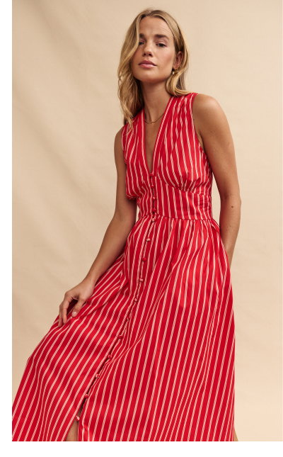 red-stripe-sleeveless-starlight-midi-dress