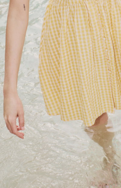 yellow-sleeveless-starlight-mini-dress
