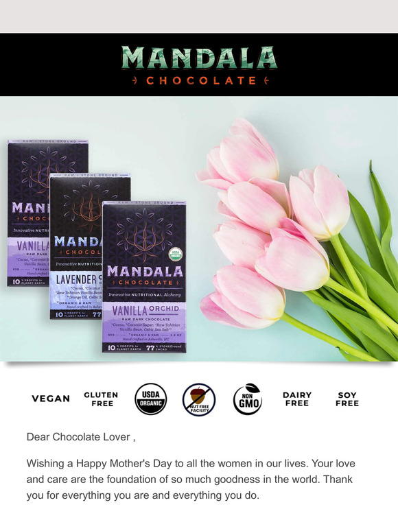 Happy Mother's Day from Mandala Chocolates 🌸🍫