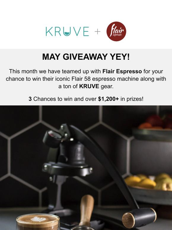 KRUVE + Flair Espresso $1,200 Giveaway!