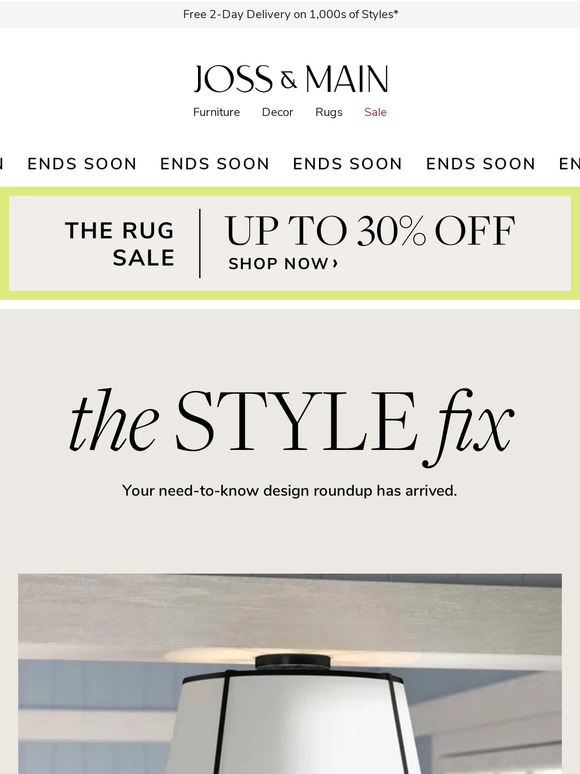 Joss & Main Email Newsletters Shop Sales, Discounts, and Coupon Codes